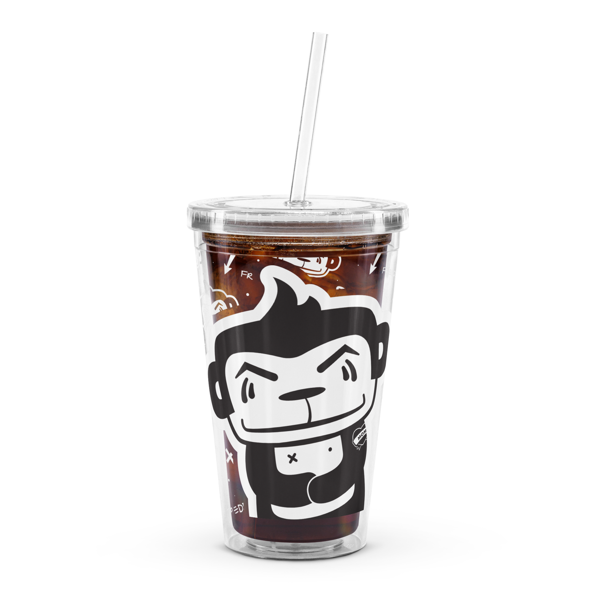 Freddie 16oz Plastic Tumbler with Straw – NEEKZ by niko renee