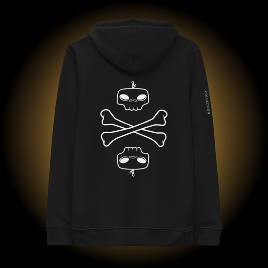 Back view of Markoh the Strategist Memento Mori Collection adult hoodie.