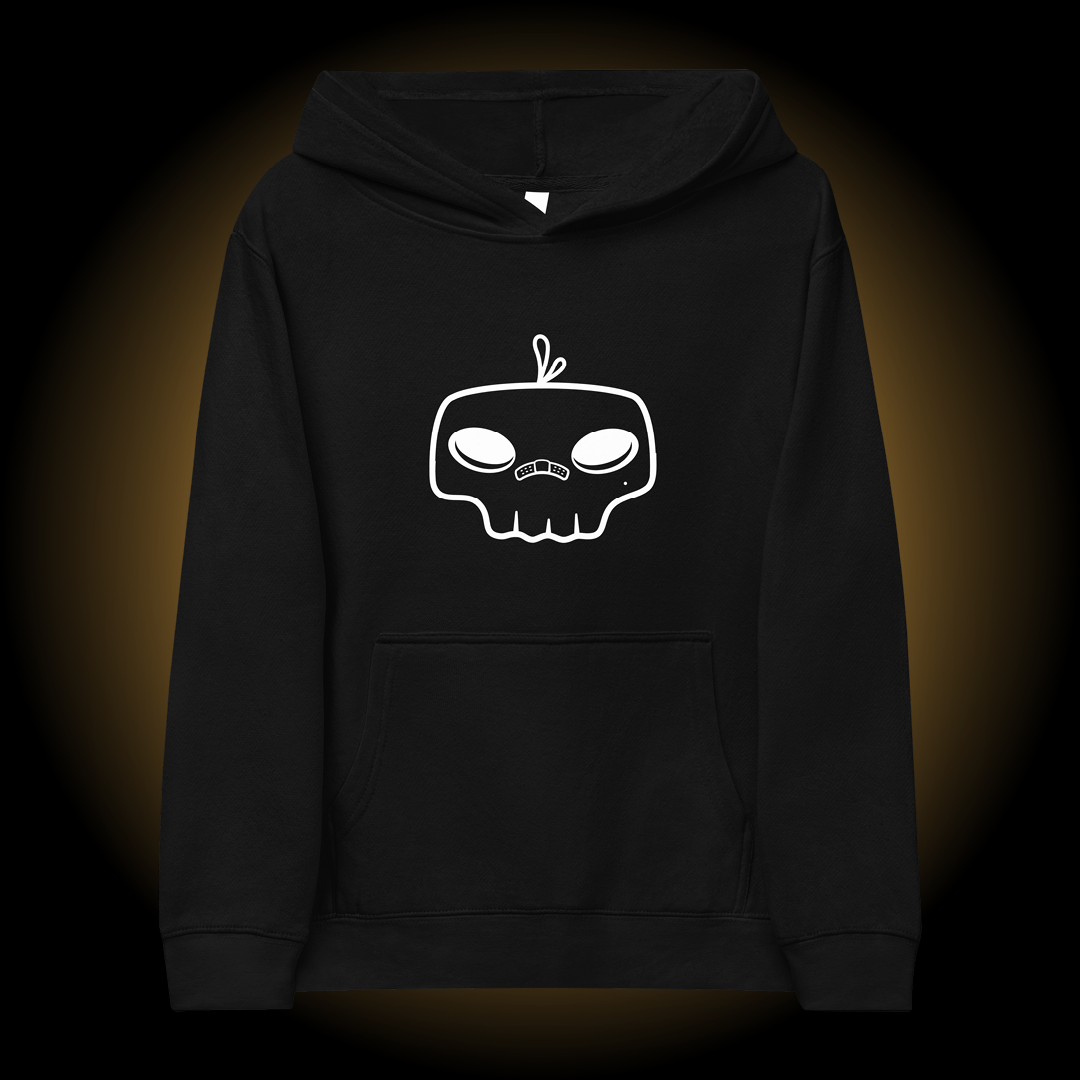 SINGLE SKULL PULLOVER - BLACK/WHITE