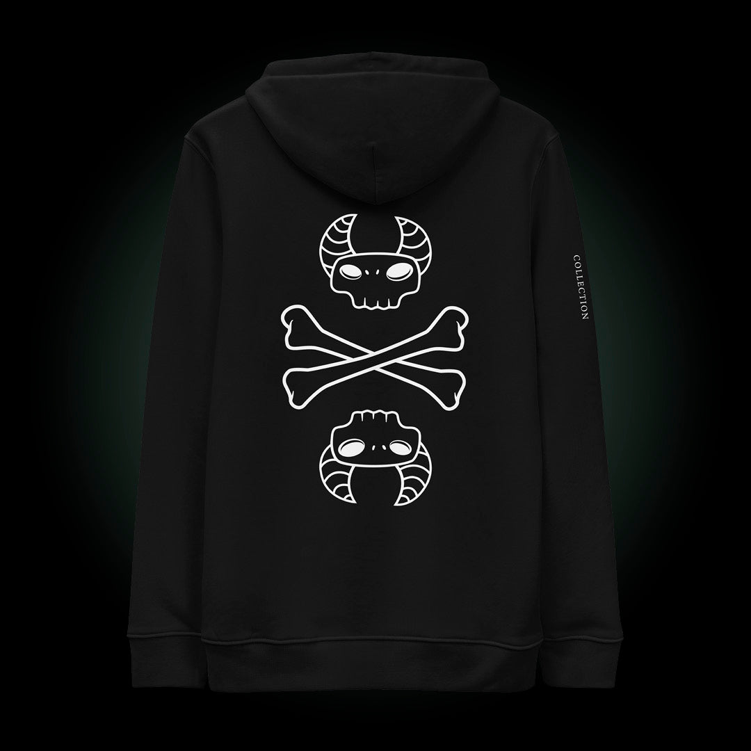 Gregore the Sage • MEMENTO MORI COLLECTION • Skull + Crossbones • Adult Hoodie