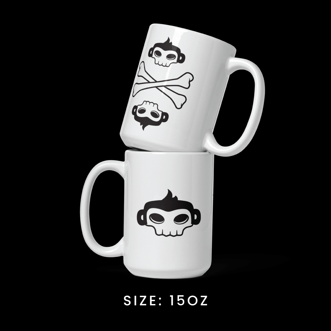 Pirate Skull and Crossbones Simple Modern Coffee Mug