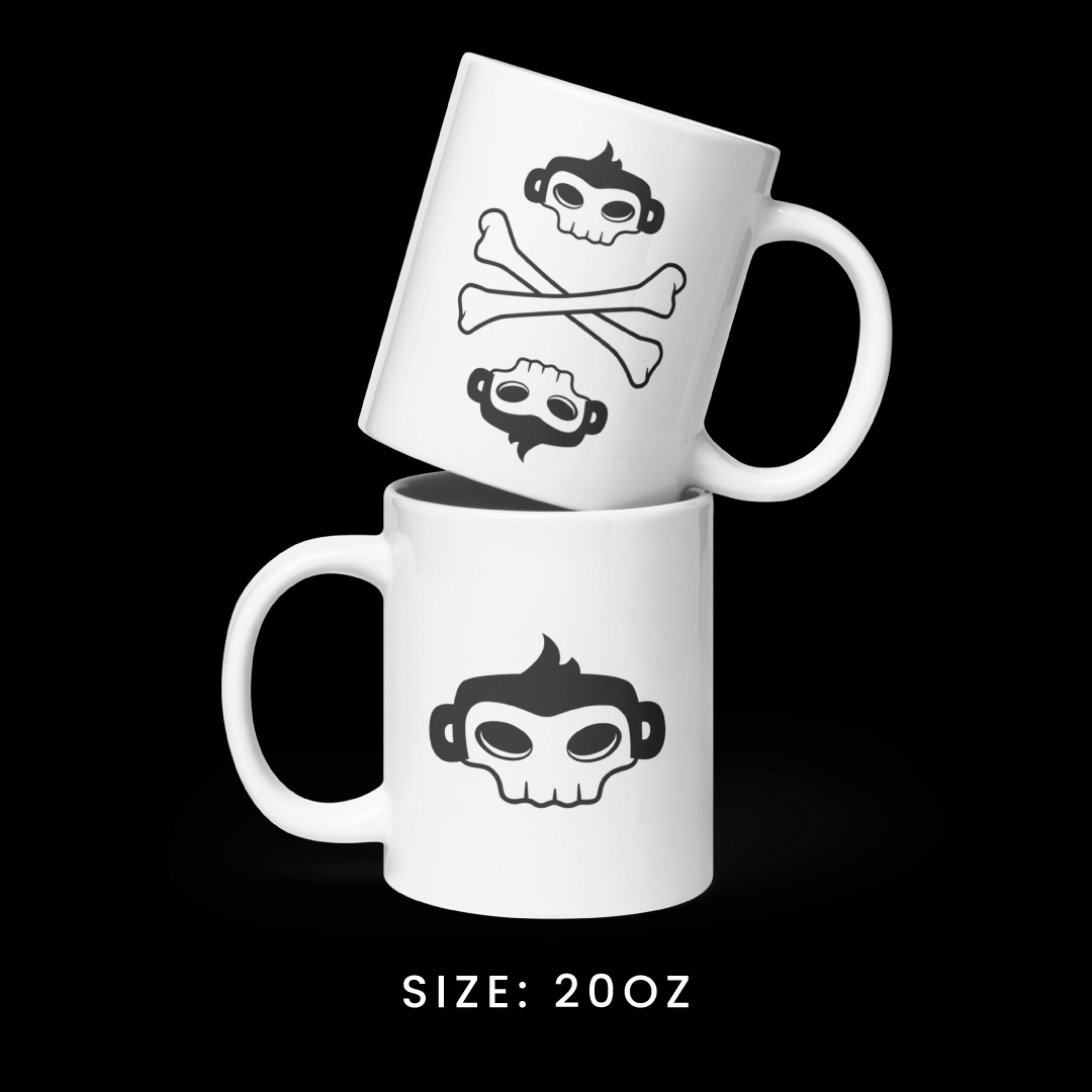 Pirate Skull and Crossbones Simple Modern Coffee Mug