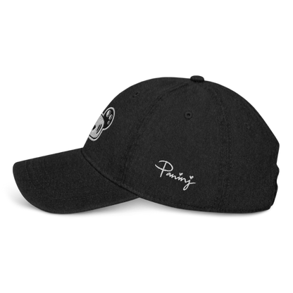 Paninj the Creator Signature Denim Hat, left side view.