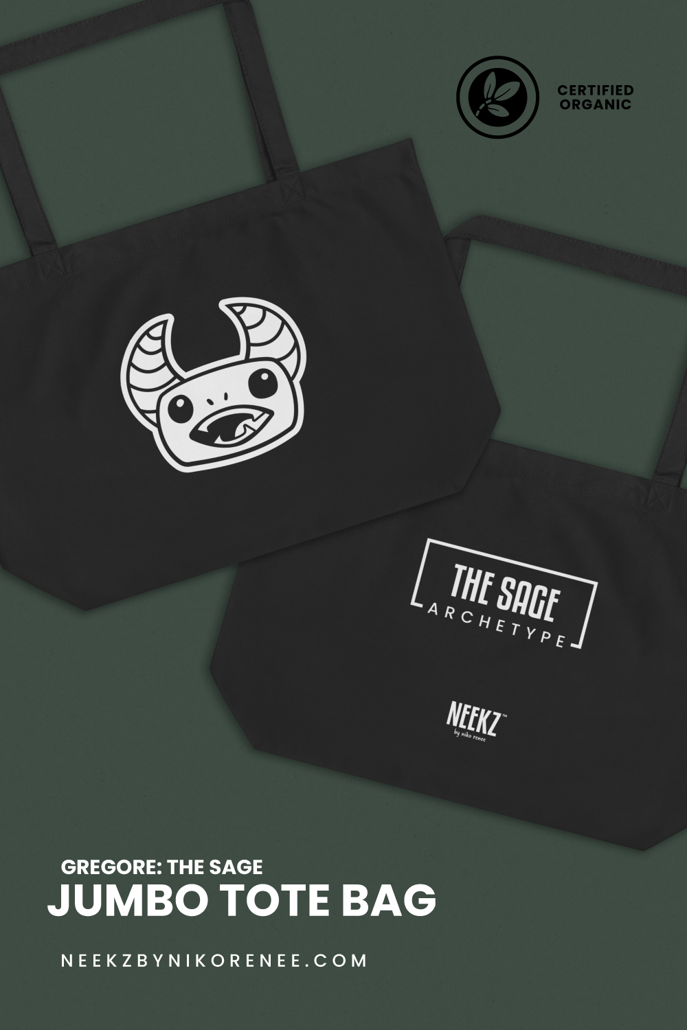 Gregore the Sage • Jumbo Tote Bag