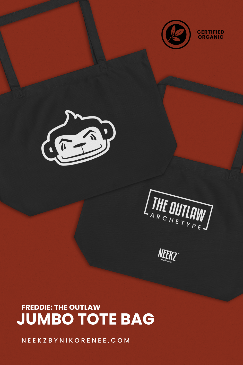 Freddie the Outlaw • Jumbo Tote Bag