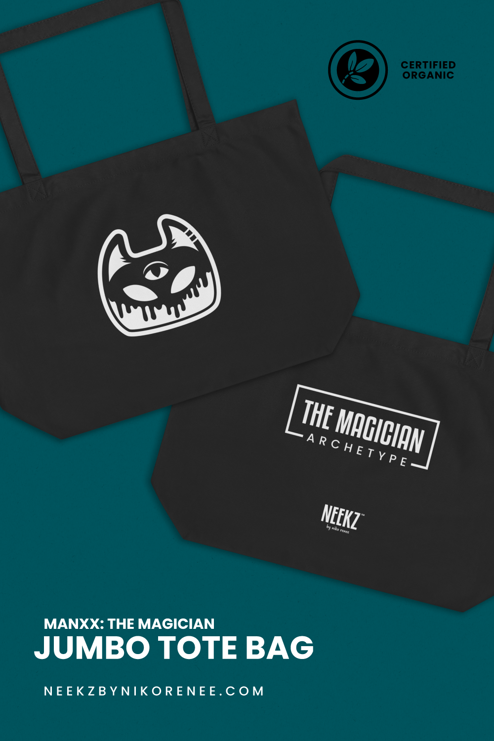 Manxx the Magician • Jumbo Tote Bag