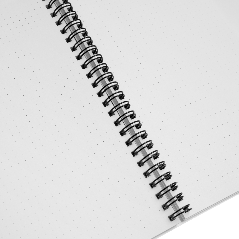 The Sage's Notebook dotted page detail.