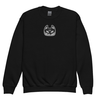 manxx kids black vintage athletic crewneck front