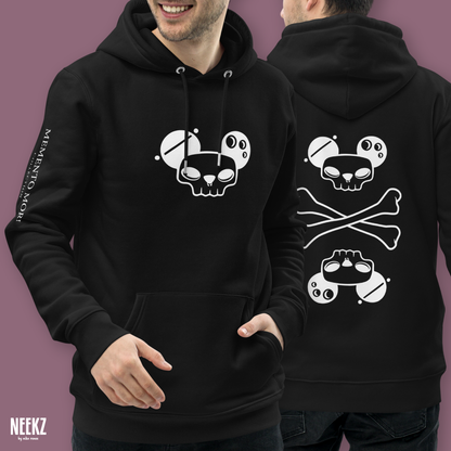 Paninj the Creator • MEMENTO MORI COLLECTION • Skull + Crossbones • Adult Hoodie