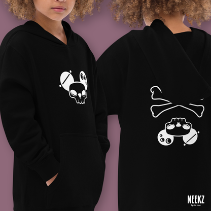 Paninj the Creator • MEMENTO MORI COLLECTION • Skull + Crossbones • Kids hoodie