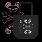 Paninj the Creator • MEMENTO MORI COLLECTION • Skull + Crossbones • Small Eco Tote Bag