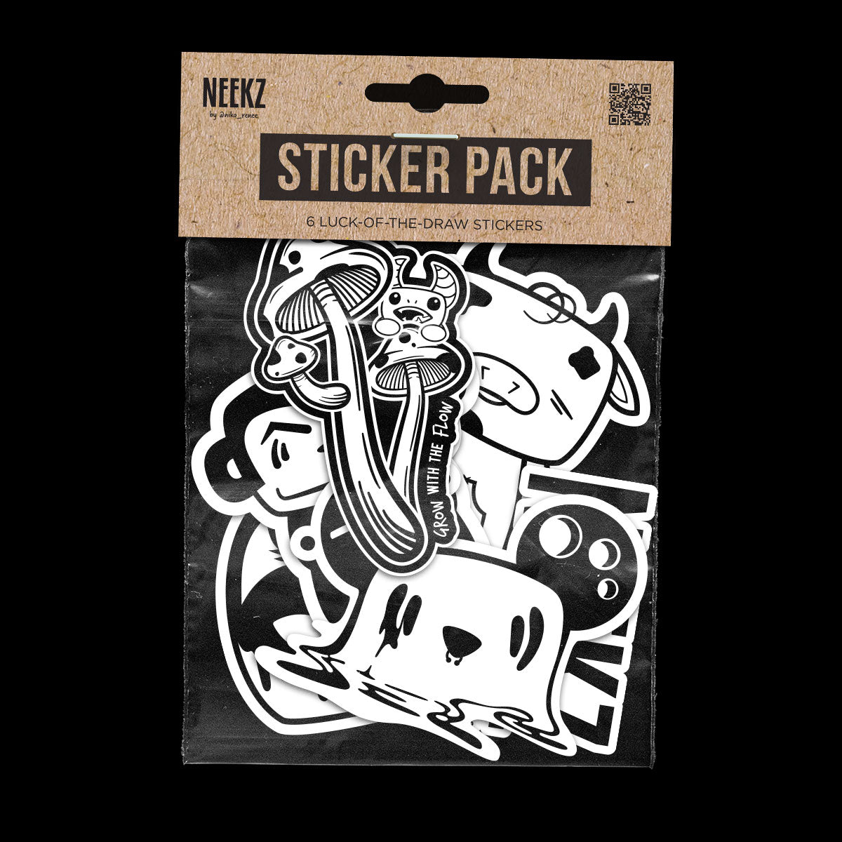 NEEKZ by niko renee Luck-of-the-Draw sticker pack.